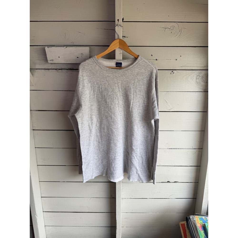 Vintage Duofold Thermal Shirt Mens XXL Grey Long Sleeve Made in USA Base Layer